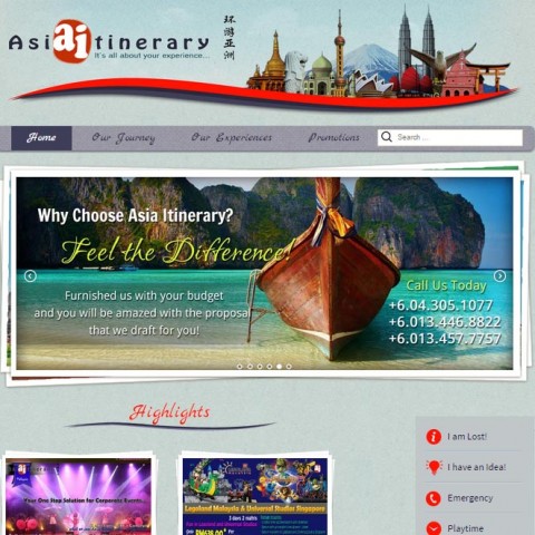 Asia Itinerary