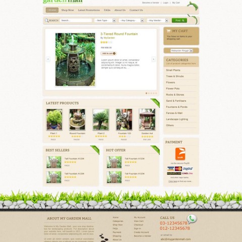 My Garden Mall (web design)